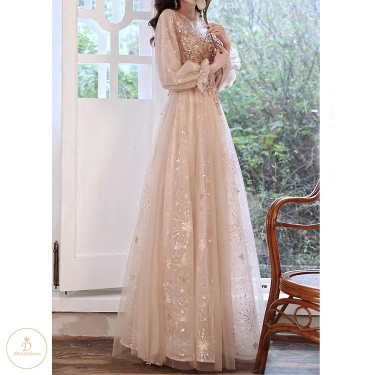 #7339 SEQUIN EVENING DRESS