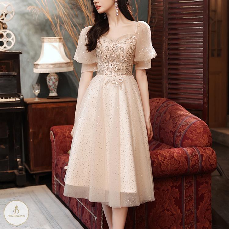 #7348 PUFF SLEEVE DRESS