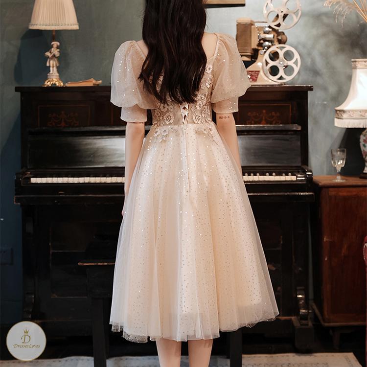 #7348 PUFF SLEEVE DRESS