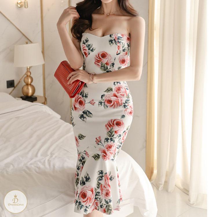 #7353 PRINT PARTY DRESS