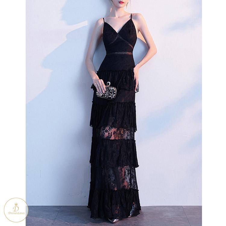 #7402 STRAP LACE DRESS