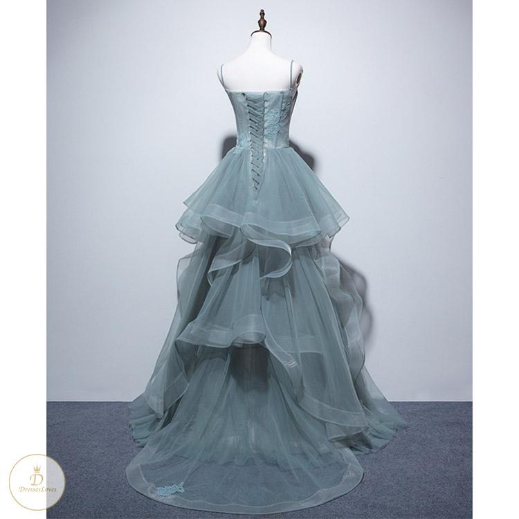 #7404 STRAP EVENING DRESS