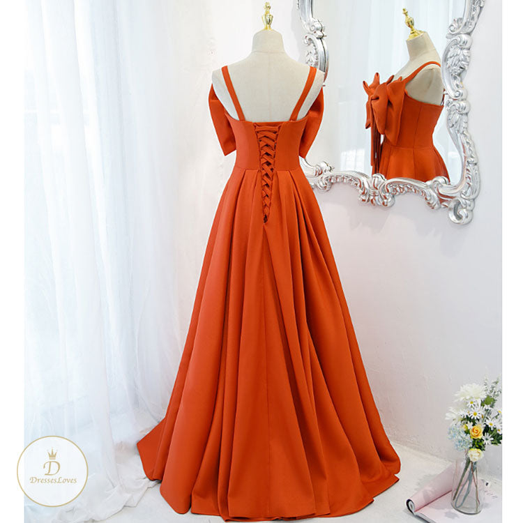 #7512 BOW EVENING DRESS