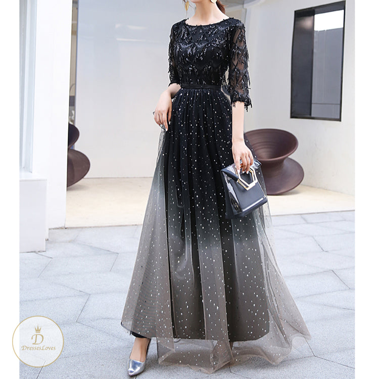 #7564 GRADUAL CHANGE EVENING DRESS