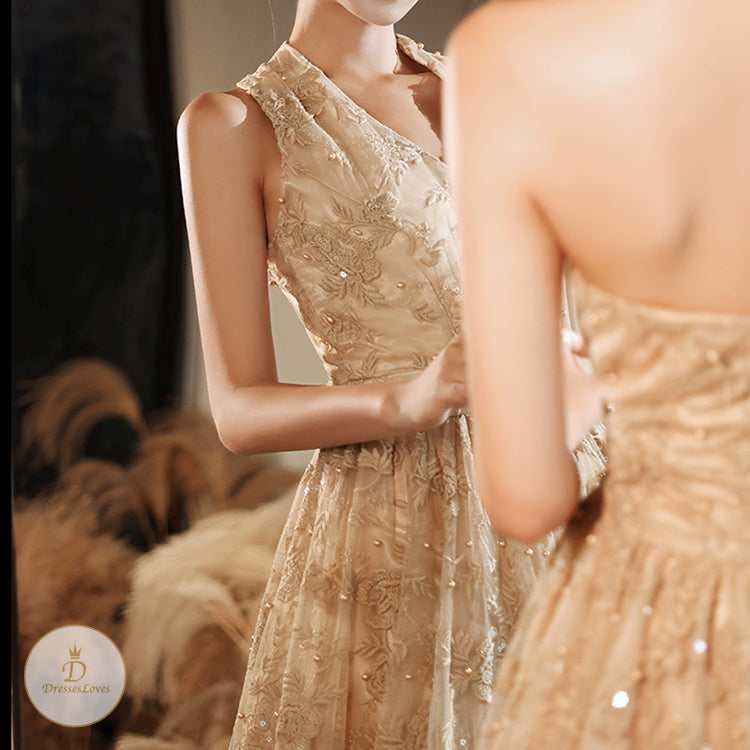 #7591 HALTER NECK EVENING DRESS