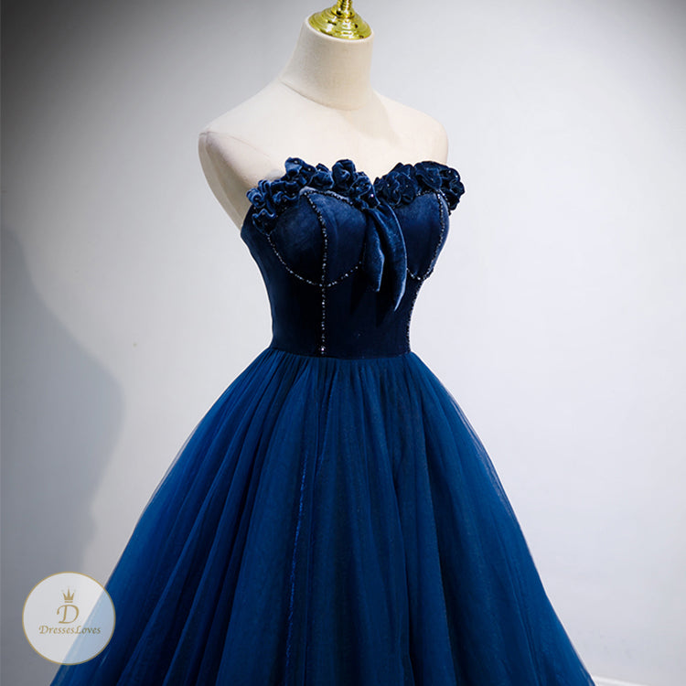 #7600 BANDEAU PARTY DRESS