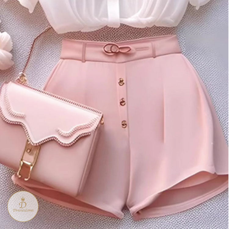 #7758 SHIRT AND SHORTS TWO PIECE SUIT