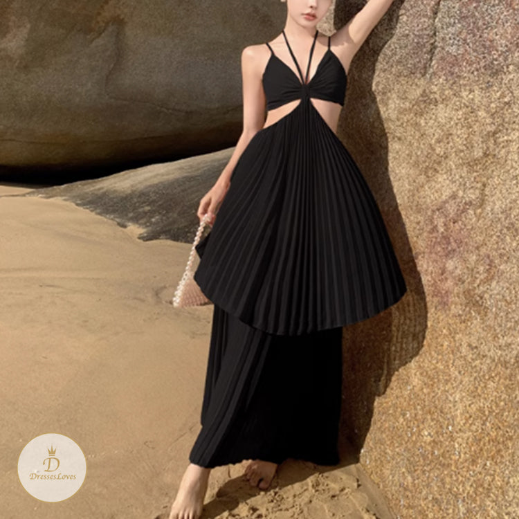 #7770 IRREGULAR SLING DRESS