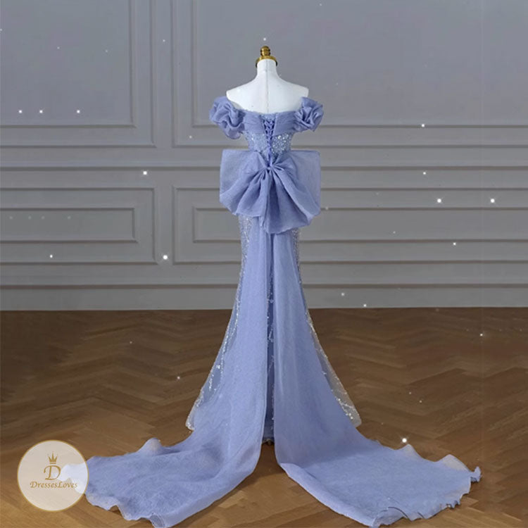 #7783 PEARL LUXURY EVENING DRESS