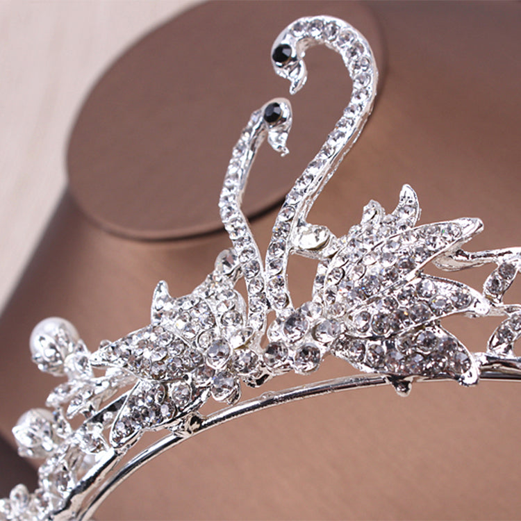 #R33254 Crown + Earrings + Necklace (Three-piece )