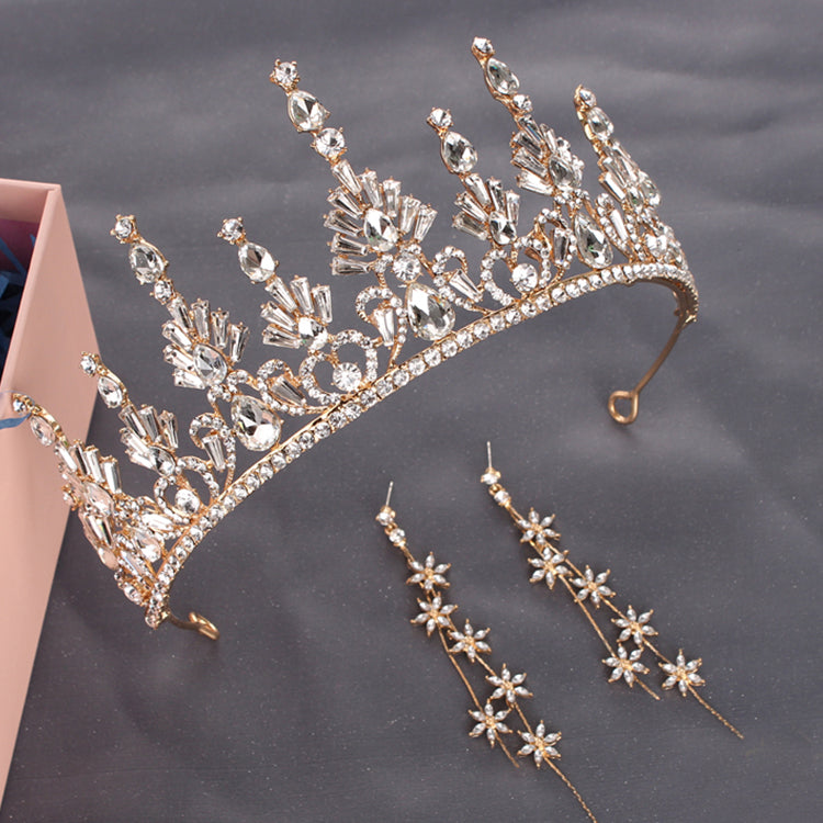 #R33258 Crown + Earrings (Two-piece )