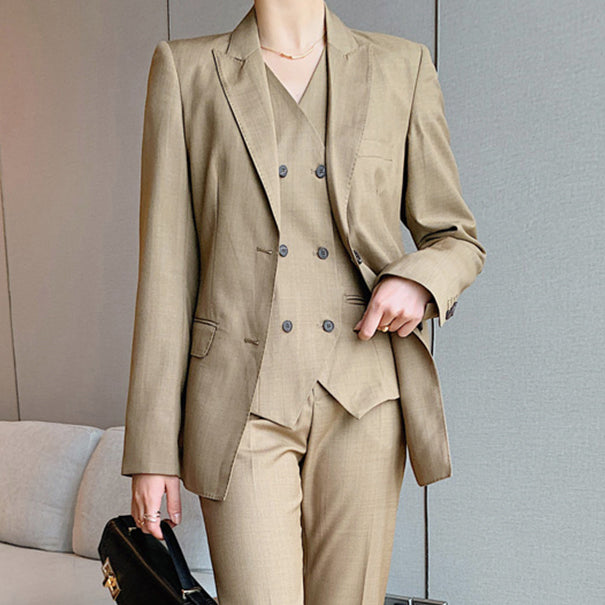 SUIT BLAZER AND TROUSERS AND VEST