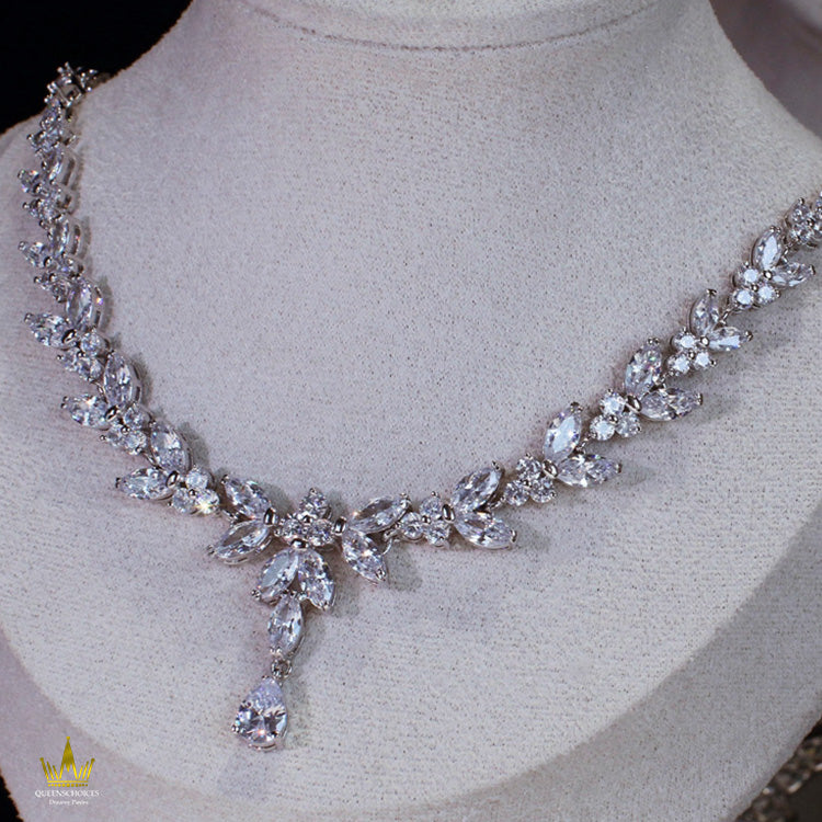 #TQ2031 Earrings + Necklace (Two-piece )