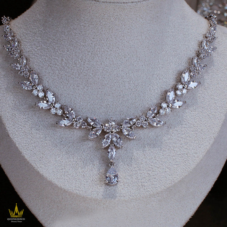 #TQ2031 Earrings + Necklace (Two-piece )