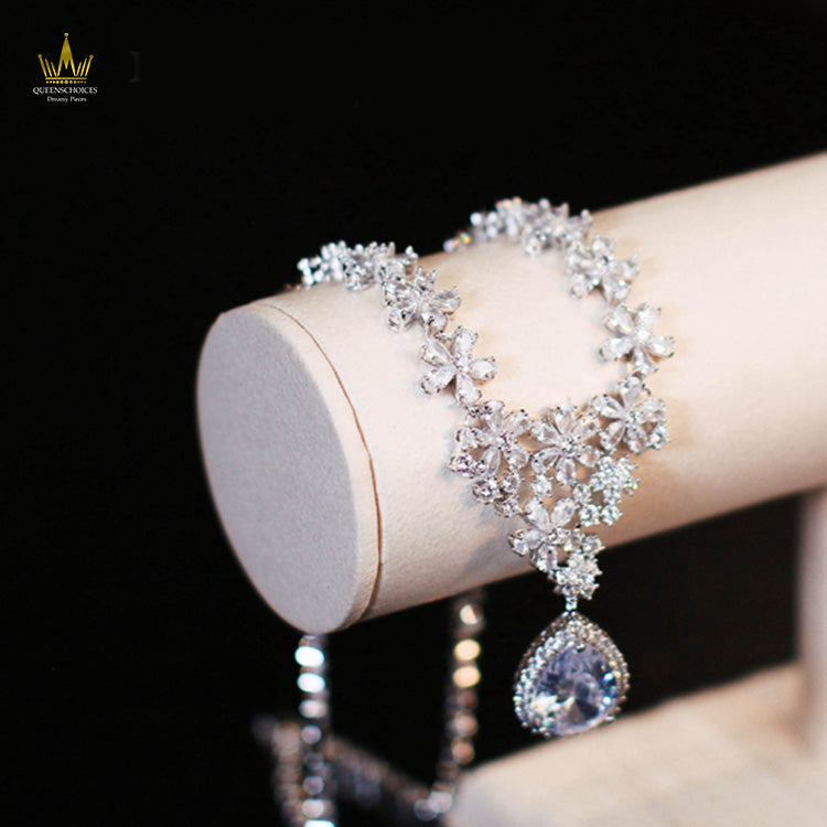 #TQ2032 Earrings + Necklace (Two-piece )