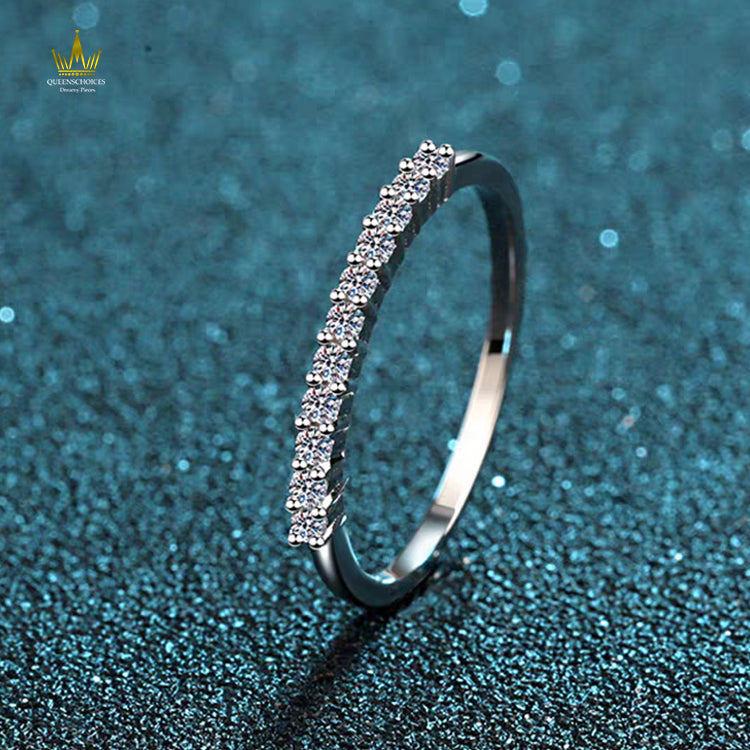 #TQ2058 Moissanite Ring ( D color 22 points )