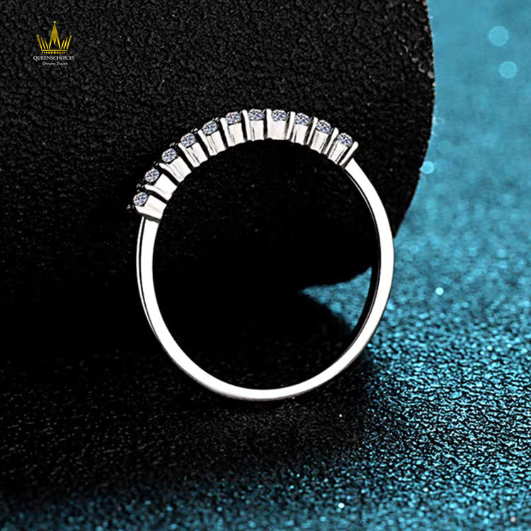 #TQ2058 Moissanite Ring ( D color 22 points )