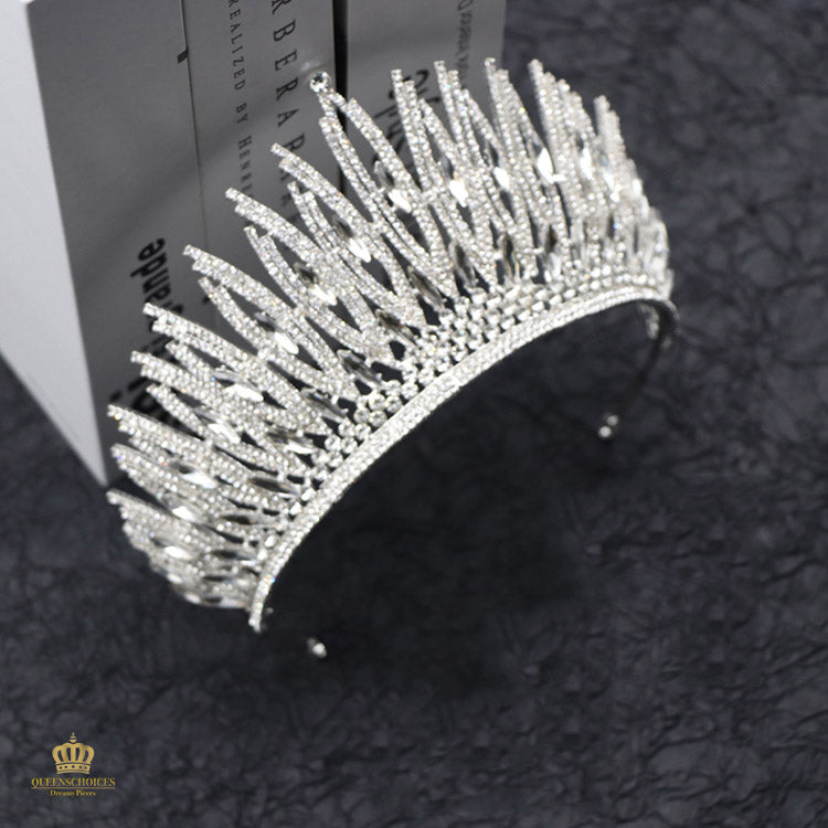 #TQ2067 Crown + Earrings (Two-piece )
