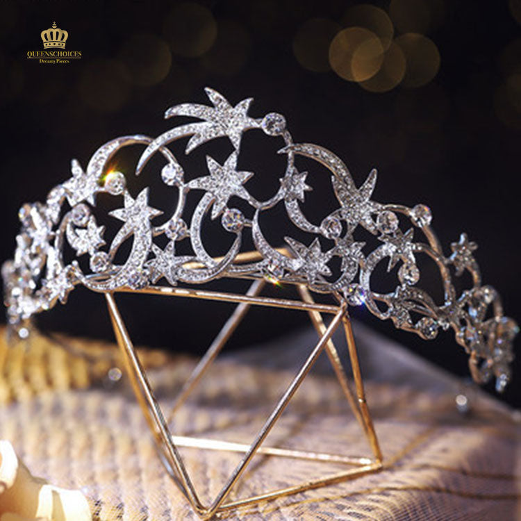 #TQ2089 Crown + Earrings (Two-piece )