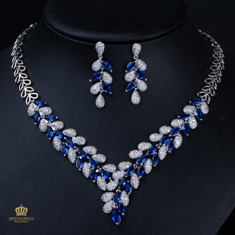 #TQ2105 Earrings + Necklace (Two-piece )