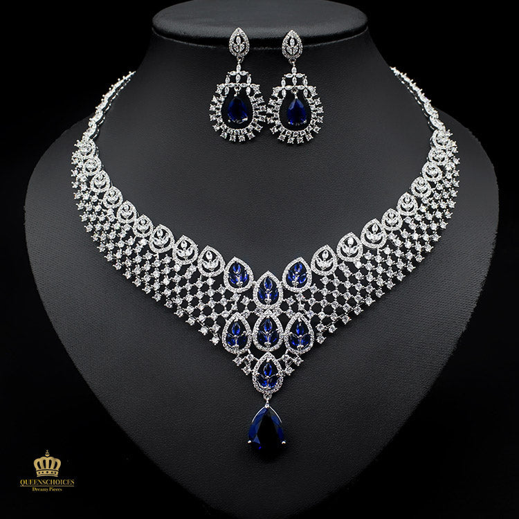 #TQ2106 Earrings + Necklace (Two-piece )