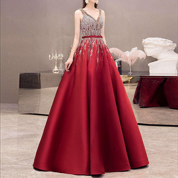 TQ2130 SEQUIN EVENING DRESS