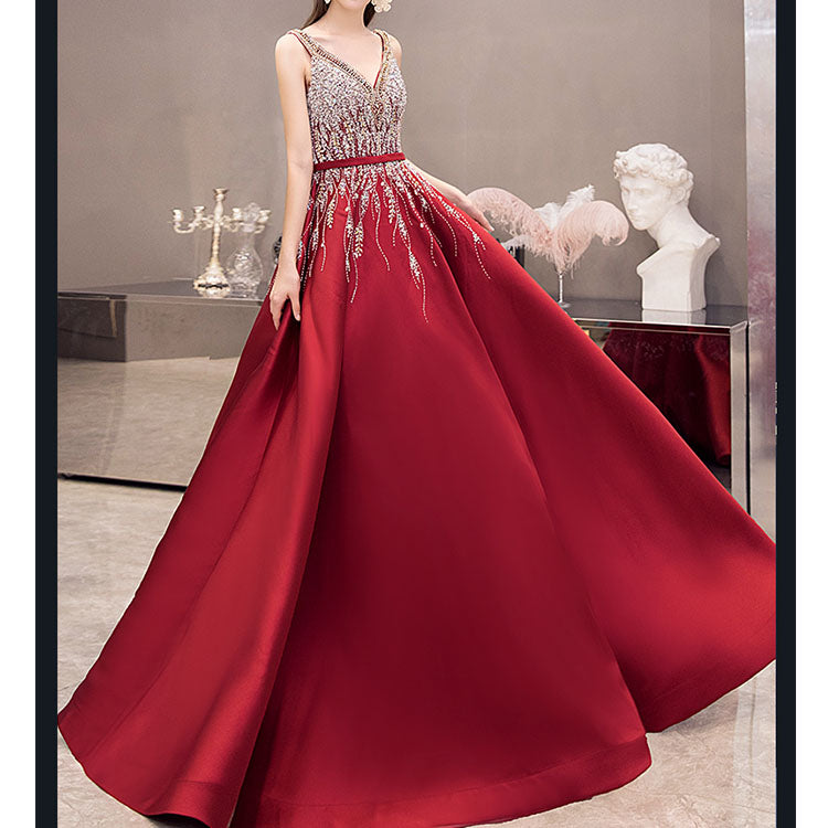 TQ2130 SEQUIN EVENING DRESS
