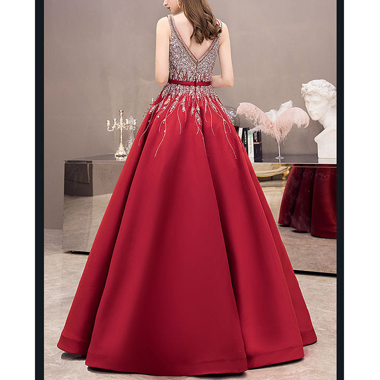 TQ2130 SEQUIN EVENING DRESS