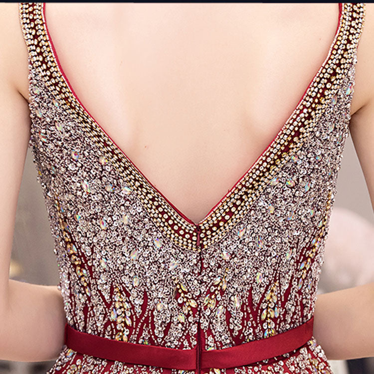 TQ2130 SEQUIN EVENING DRESS