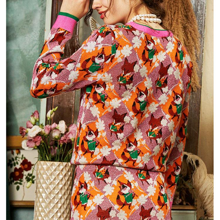 Retro loose sweater top