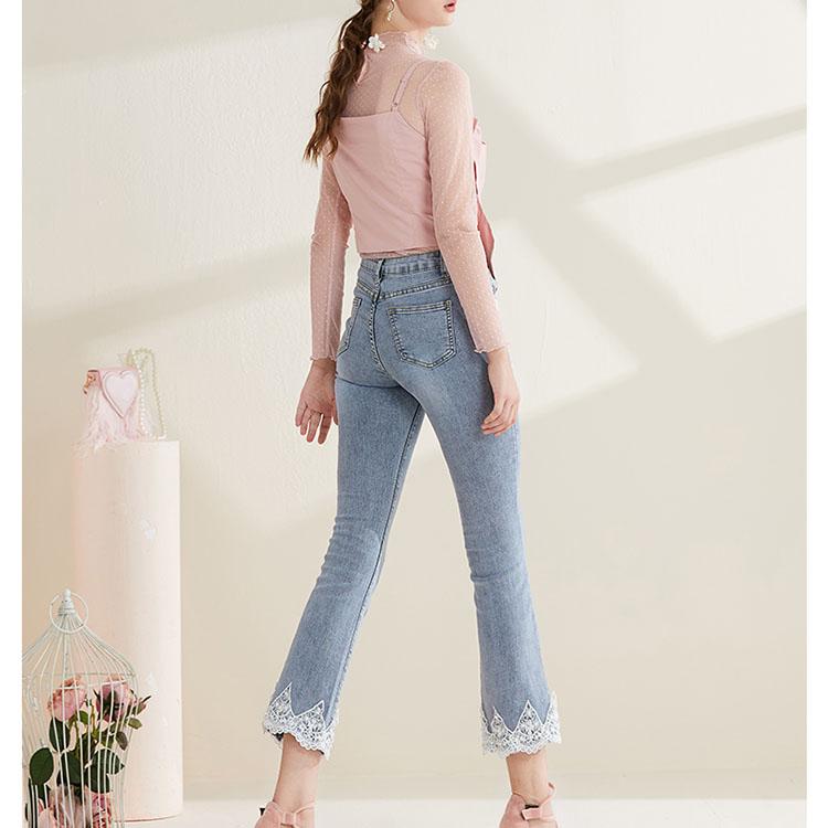 Polka dot mesh top