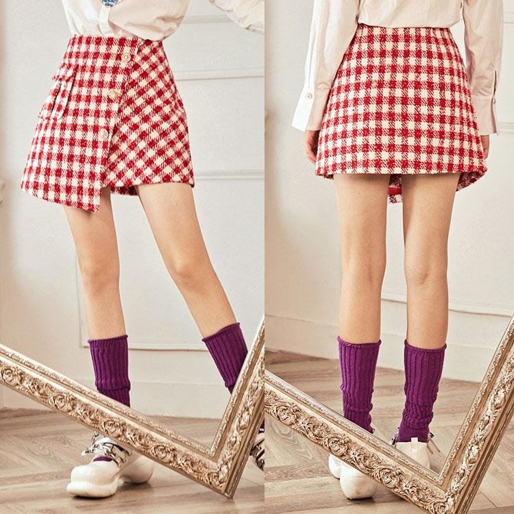 Tweed plaid skirt - DresseslovesOOTD