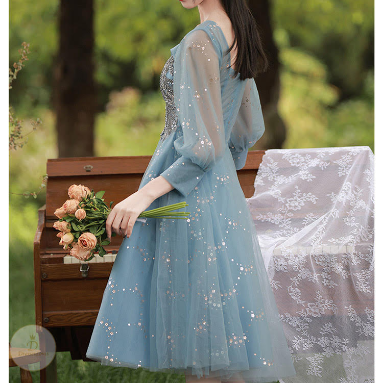 #7466 SEQUIN LACE DRESS