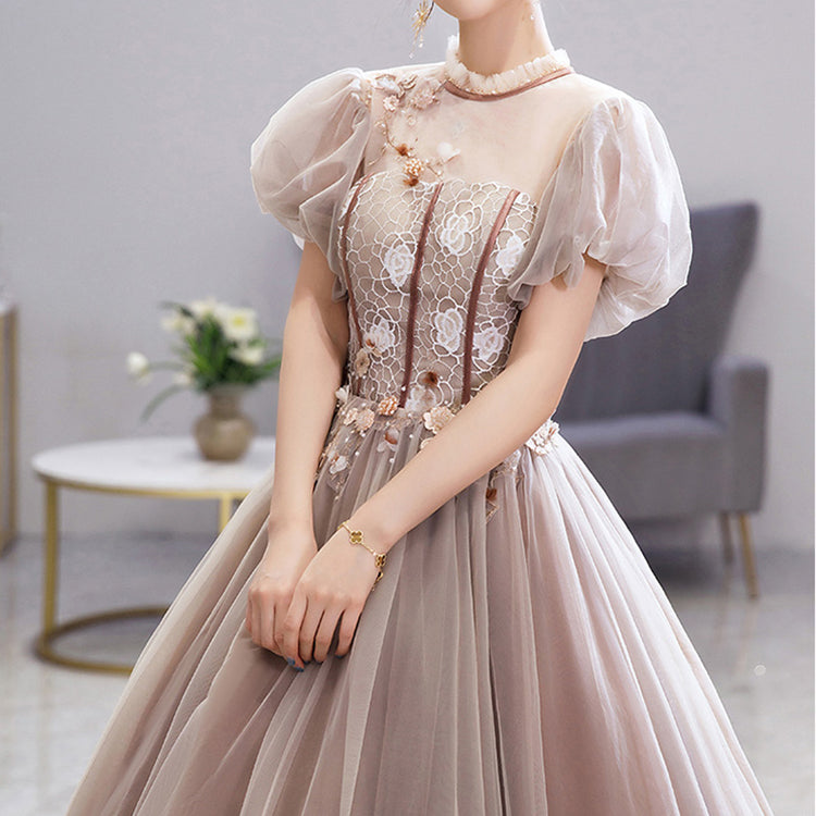 #30069 EMBROIDERY PROM DRESS