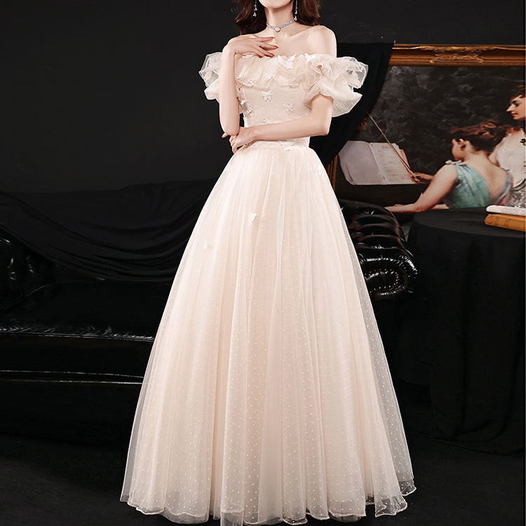 #30076 OFF SHOULDER  EVENING DRESS