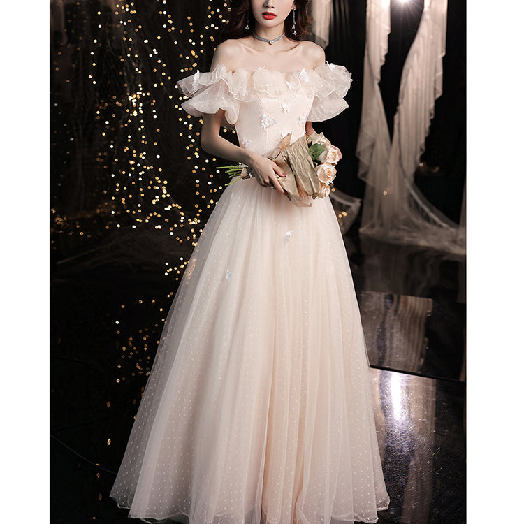 #30076 OFF SHOULDER  EVENING DRESS