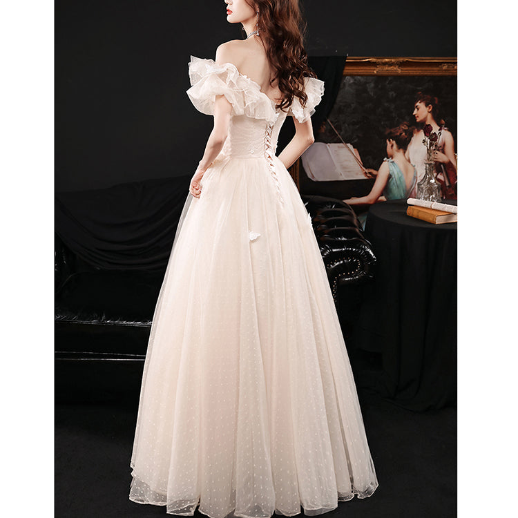 #30076 OFF SHOULDER  EVENING DRESS