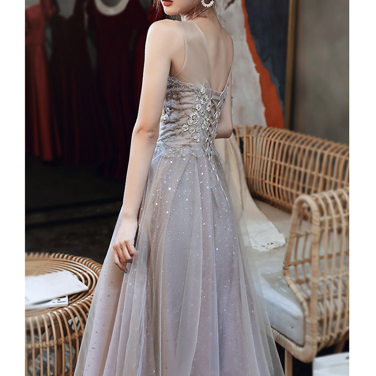 #30078 EMBROIDERY EVENING DRESS