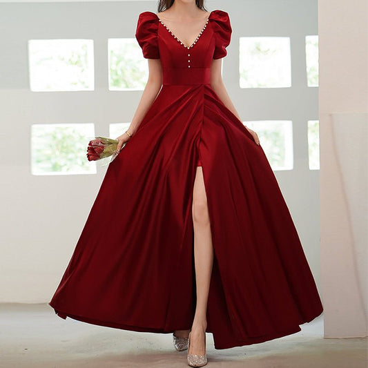 40124 HAND BEADED EVENING DRESS - DresseslovesOOTD