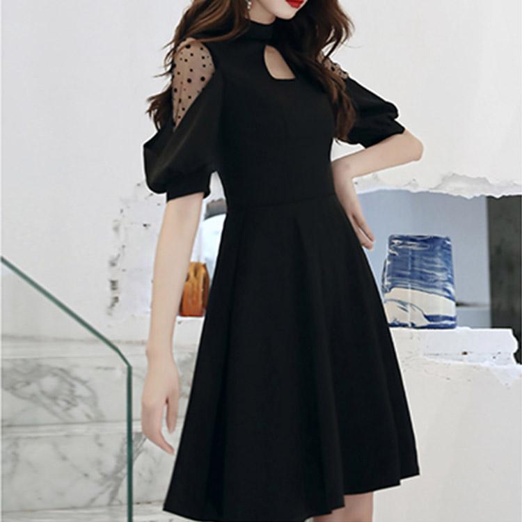 #5013 Black Short Dress  