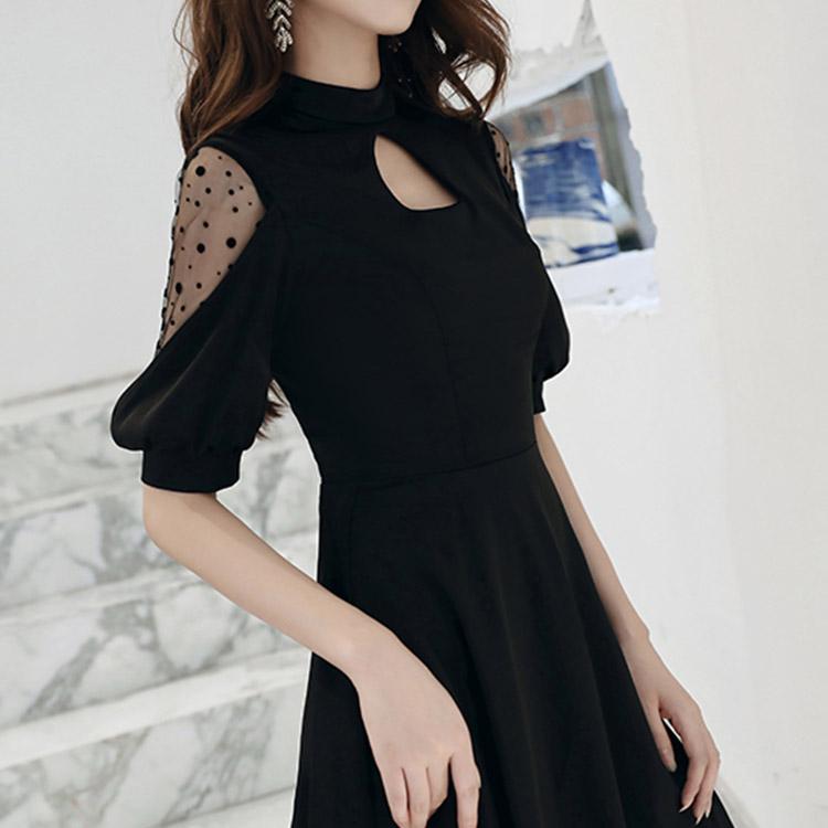 #5013 Black Short Dress  