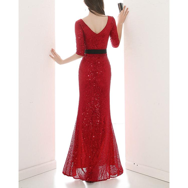 #5026 Sequins Evening Dress