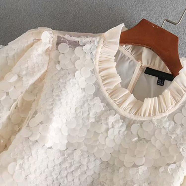 5046 Fish Scale Beaded Top - DresseslovesOOTD