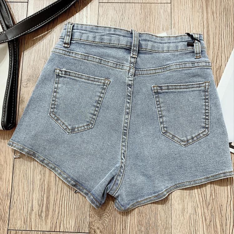 #5053 High Waist Denim Shorts