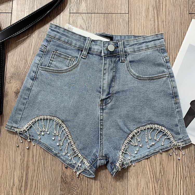 5053 High Waist Denim Shorts - DresseslovesOOTD