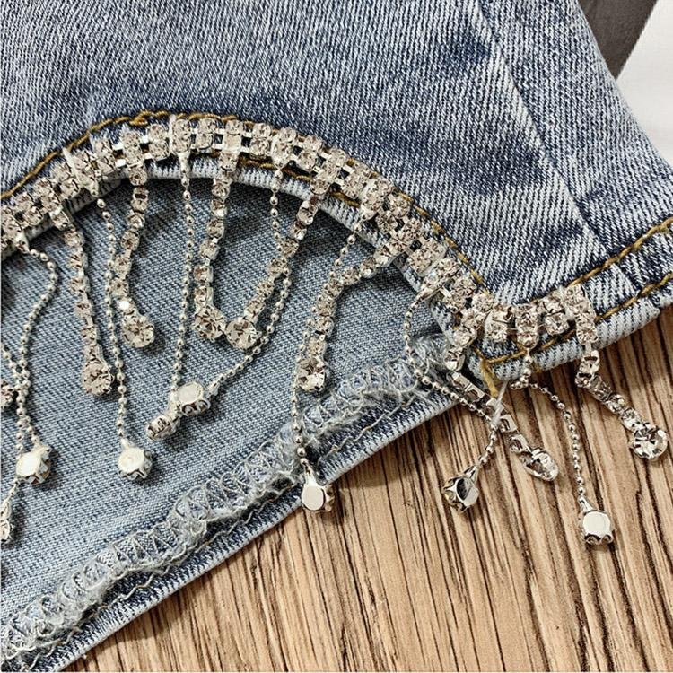 5053 High Waist Denim Shorts - DresseslovesOOTD