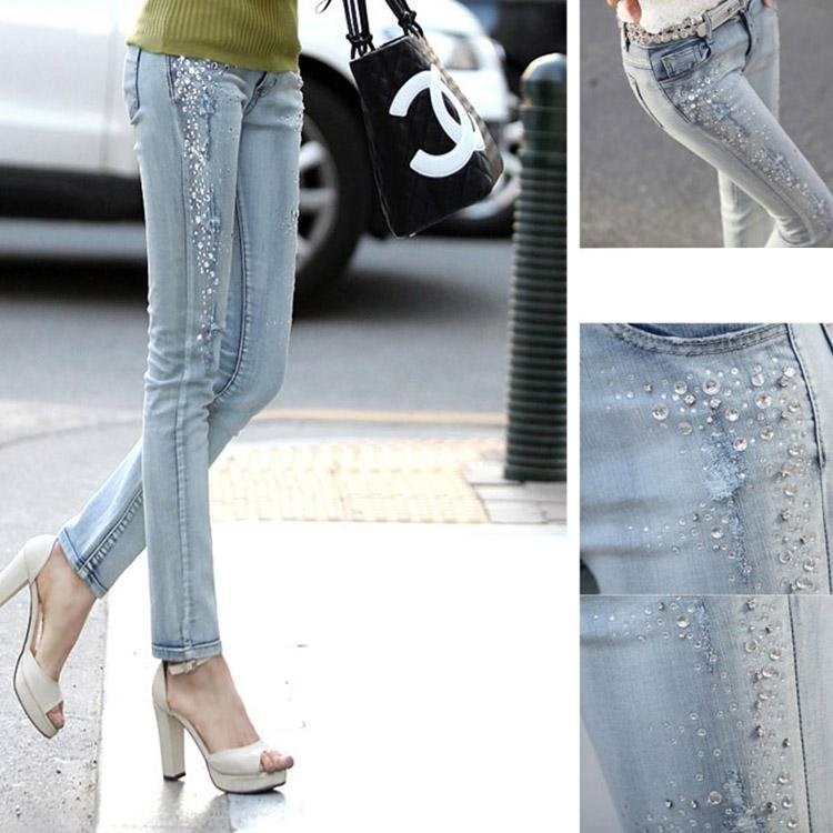 5055 Nail Drill Denim Trousers - DresseslovesOOTD