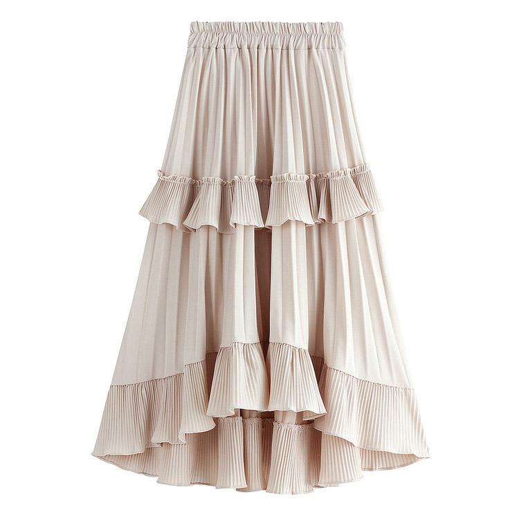 #5067 Irregular high-waist skirt