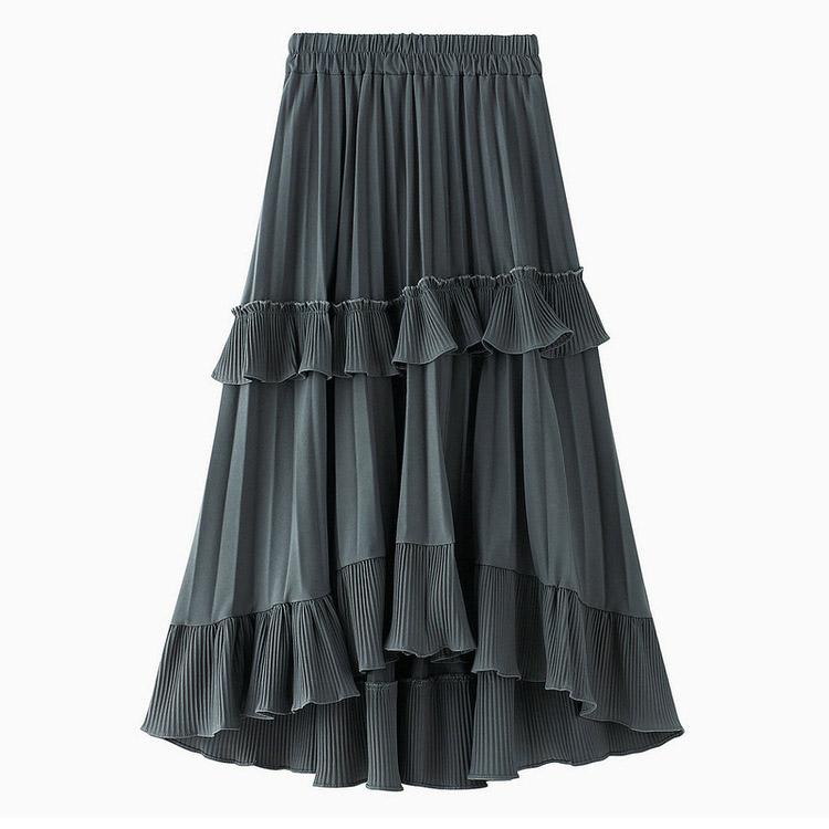 #5067 Irregular high-waist skirt