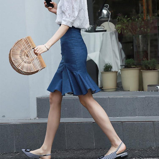 #5068 Irregular Fishtail Skirt